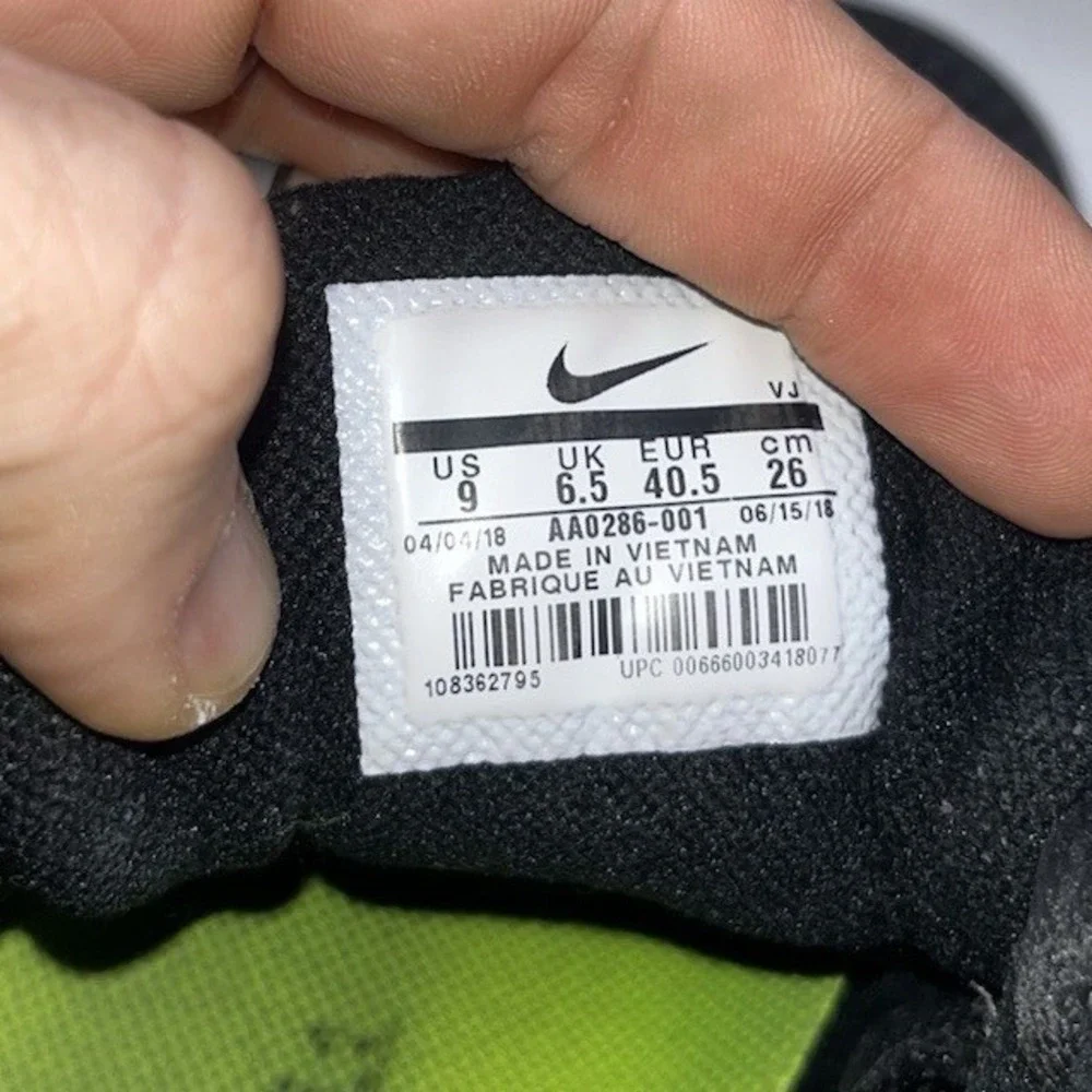 Nike Women's Zoom HyperAce Volleyball Shoes Size 9 Black‎ With White Swoosh